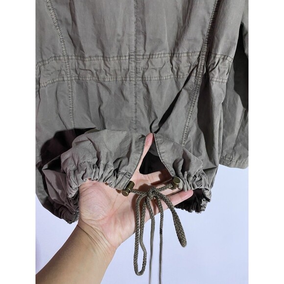 Levis Jacket Women L Gray Hooded Military Field Parachute Anorak Utility - Picture 12 of 15